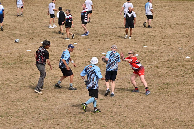 Taff's Well Walking Rugby — action shot 1